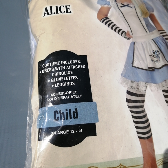 Alice in Wonderland Child Costume Child X-Large - Picture 2 of 6